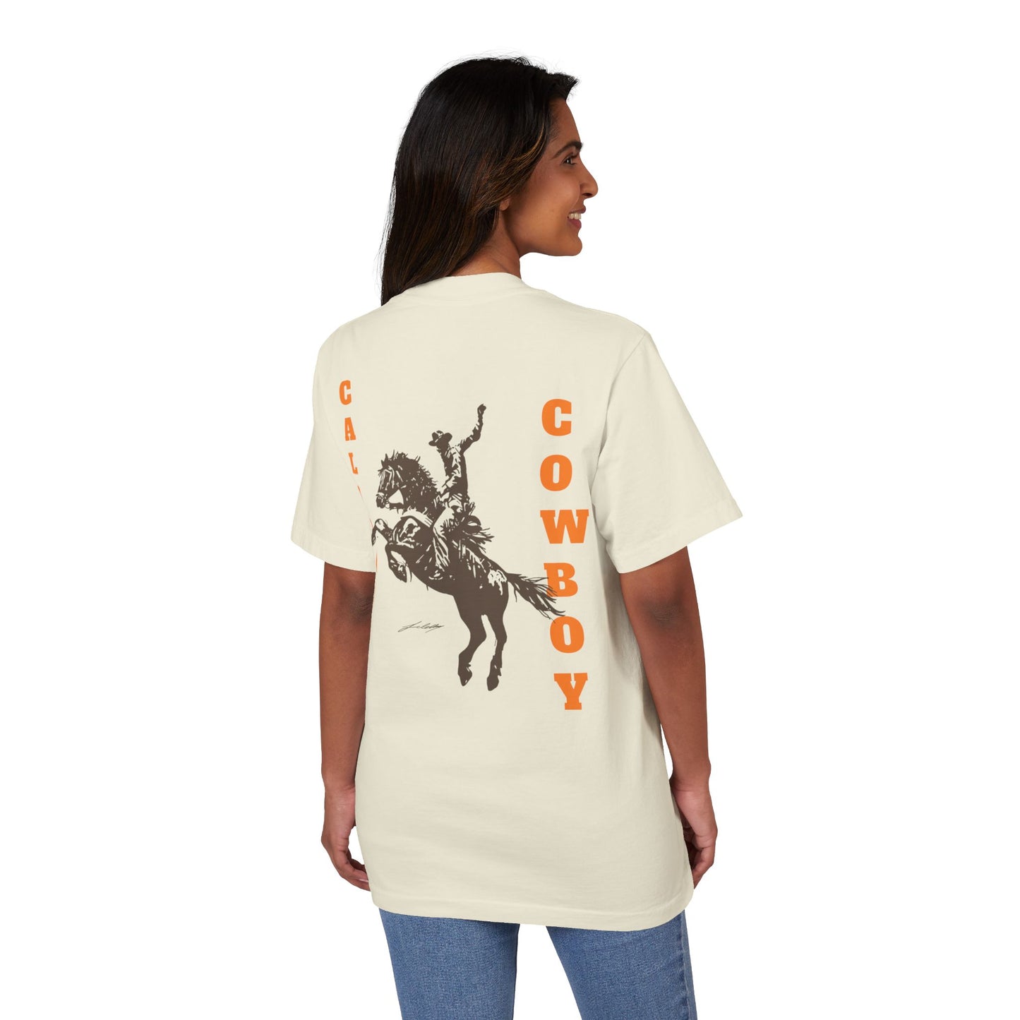 Unisex Garment-Dyed Drop-Shoulder T-Shirt