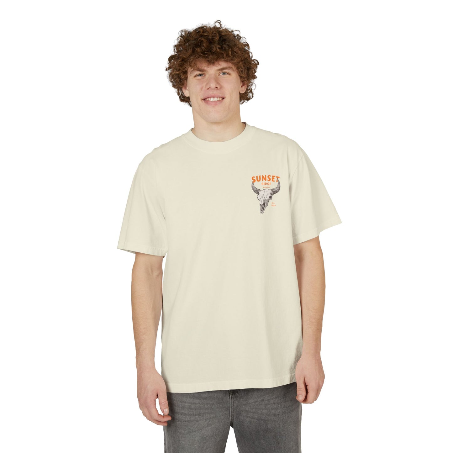 Unisex Garment-Dyed Drop-Shoulder T-Shirt