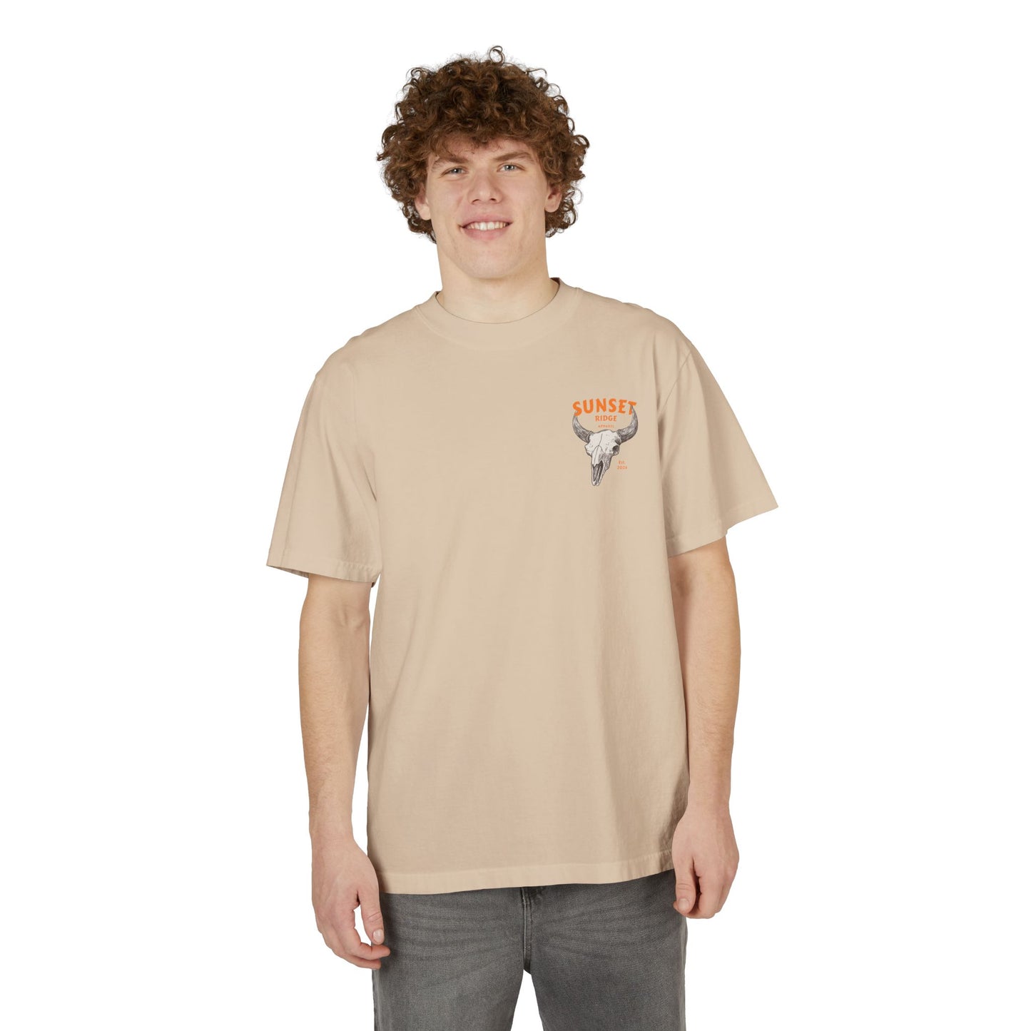 Unisex Garment-Dyed Drop-Shoulder T-Shirt