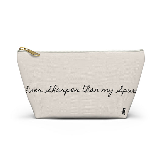 Western-Themed Accessory Pouch - Sunset Ridge & Cowboy Designs