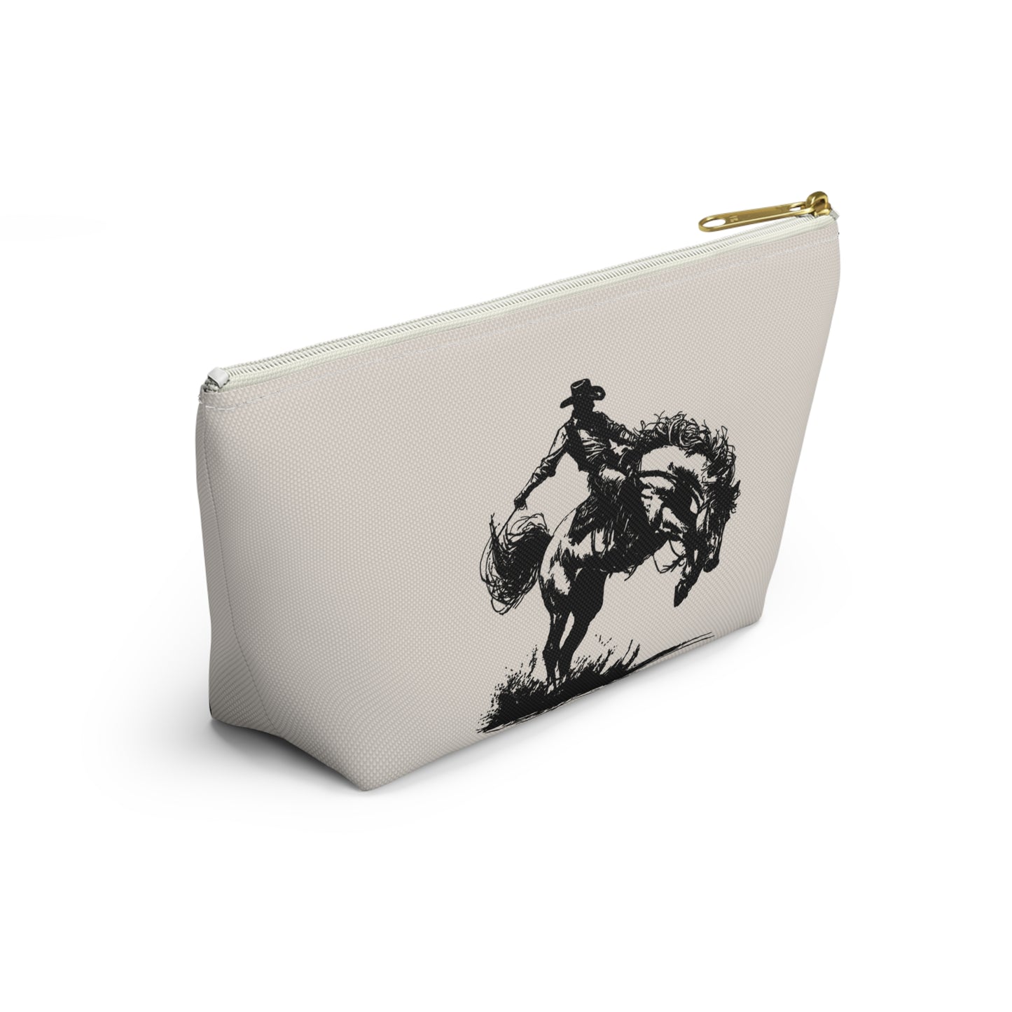Western-Themed Accessory Pouch - Sunset Ridge & Cowboy Designs
