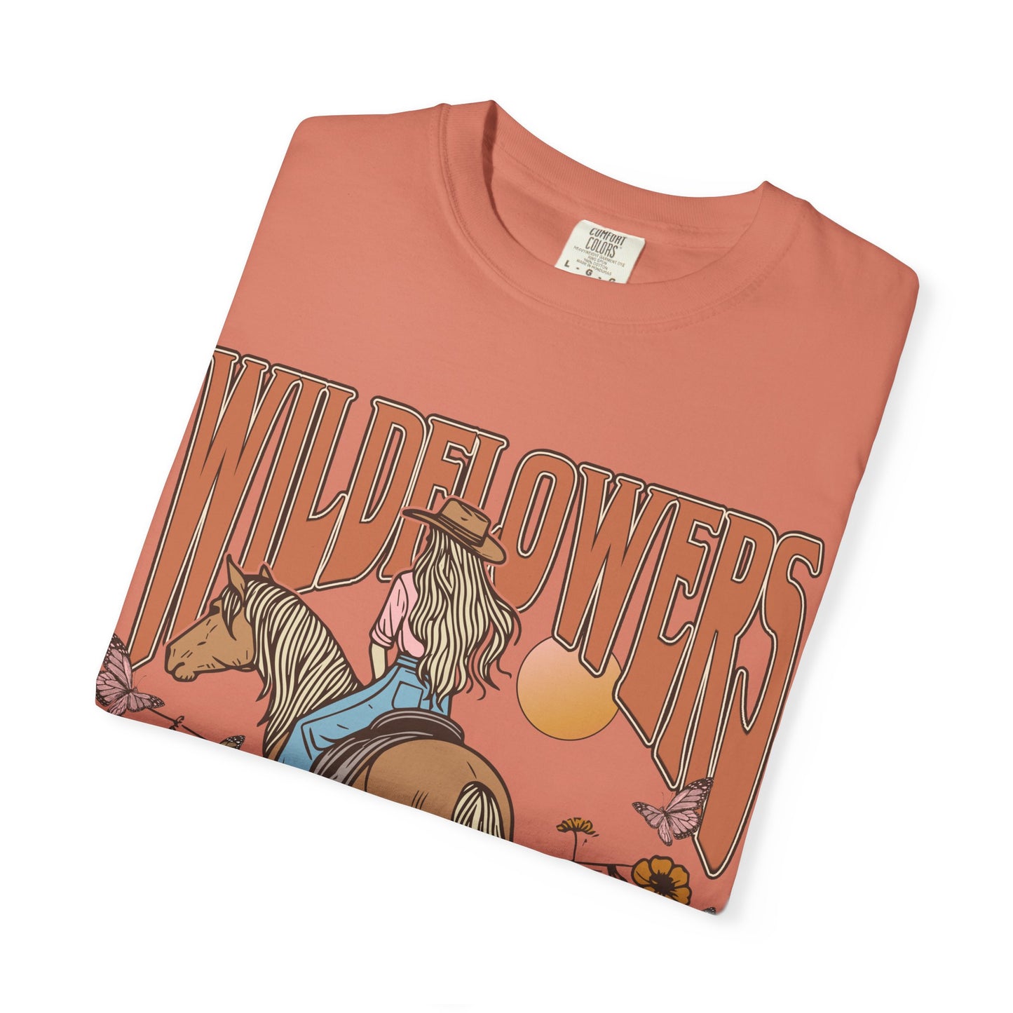 Wildflower Vintage Unisex T-Shirt - Horse & Nature Graphic Tee