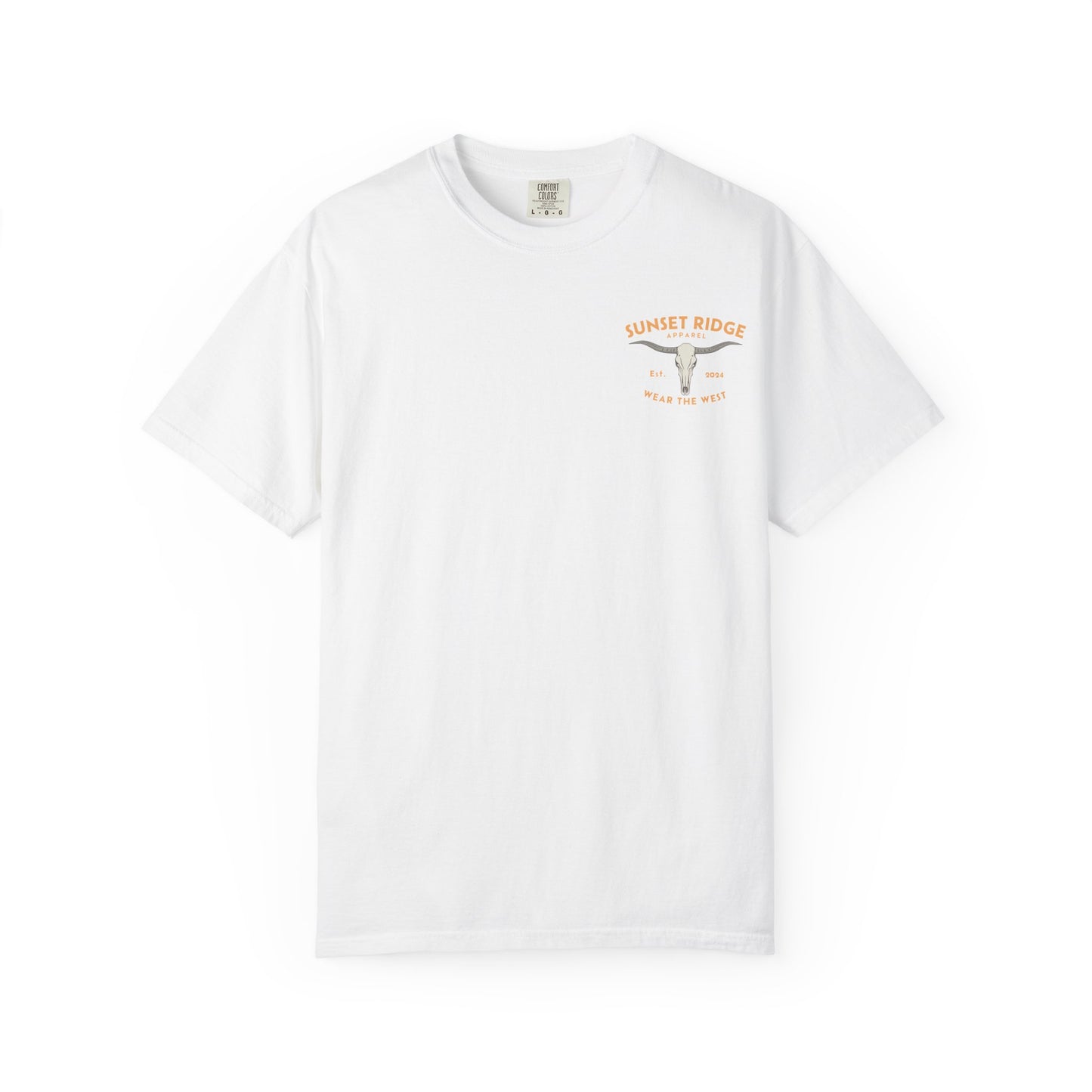 Unisex Garment-Dyed T-Shirt - Sunset Ridge Outrider Rodeo Graphic Tee