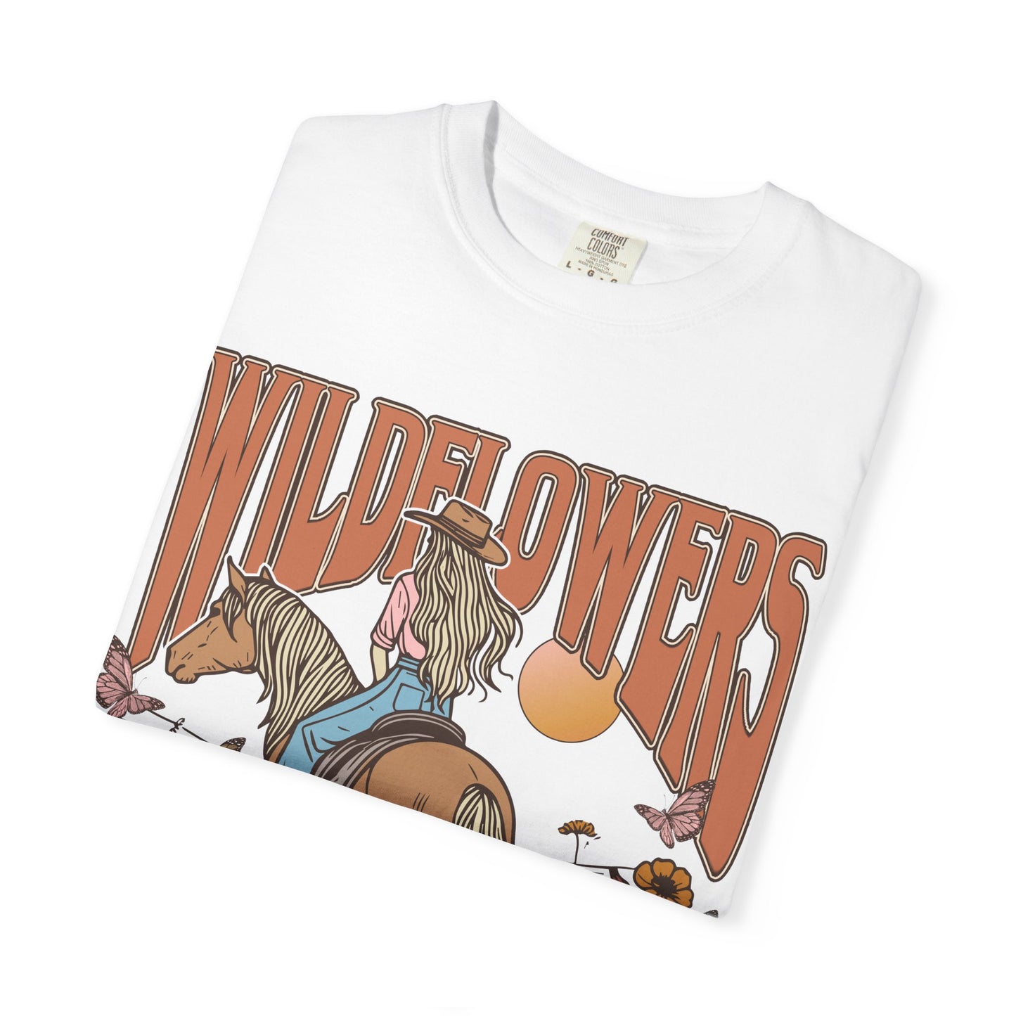 Wildflower Vintage Unisex T-Shirt - Horse & Nature Graphic Tee